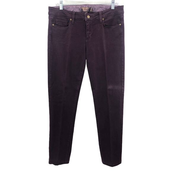 Paige (31x27) American VINTAGE Y2K Skyline Skinny Ankle Purple Mid Rise Jeans - Picture 1 of 6
